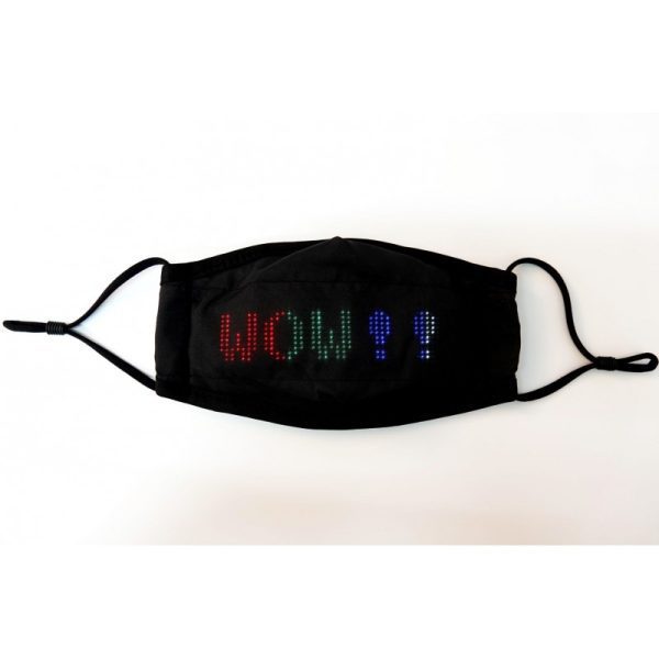 LED Luminous Mask with message display