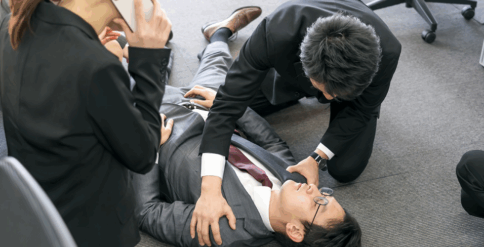 Defibrillator in the workplace